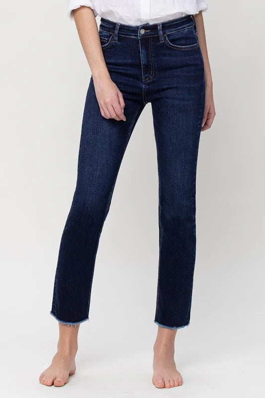 Vervet- Super High Rise Stretch Slim Straight Jeans