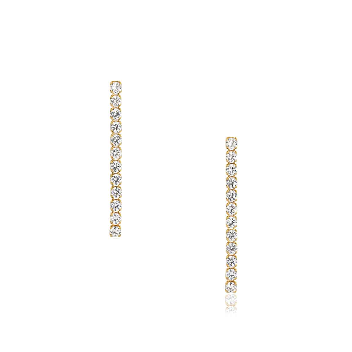 Addyson Chain Studs: Cubic zirconia