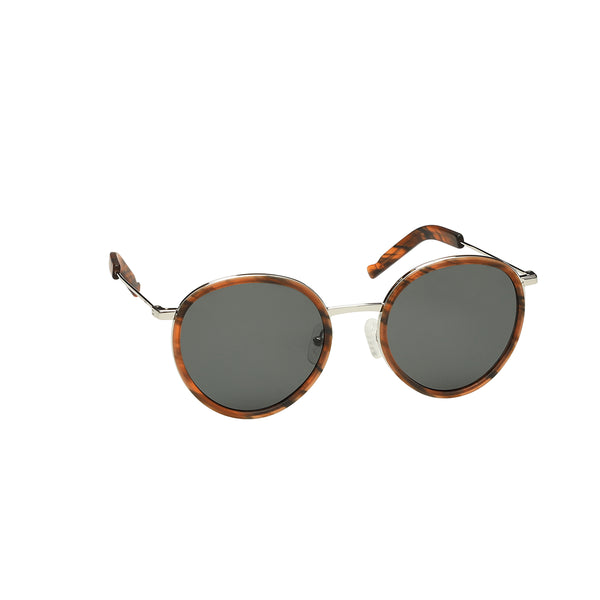 Cabo 2 Whisky Retro Circle Sunglasses – Maho Shades