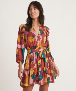 Marine Layer -Elise Mini Dress - Exploded Floral