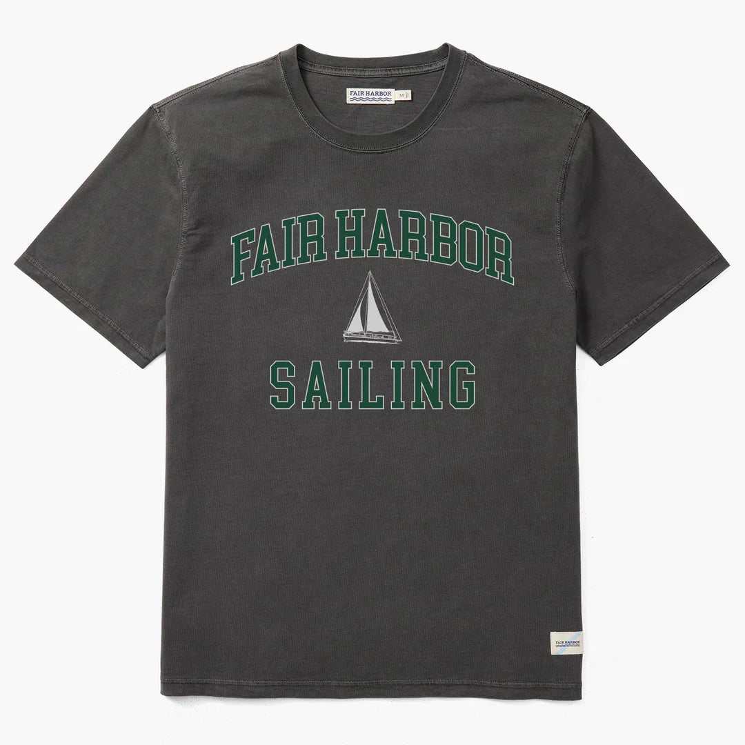 Fair Harbor - The Saltaire Tee- Black Sailing Club