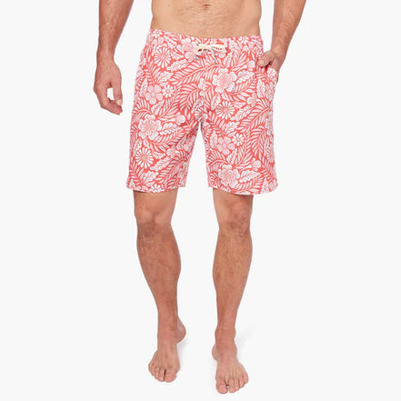 Fair Harbor - THE ANCHOR - Red Hawaiian Floral