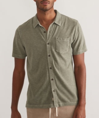 Marine Layer - Vintage Heavy Slub Button Down - Vetiver