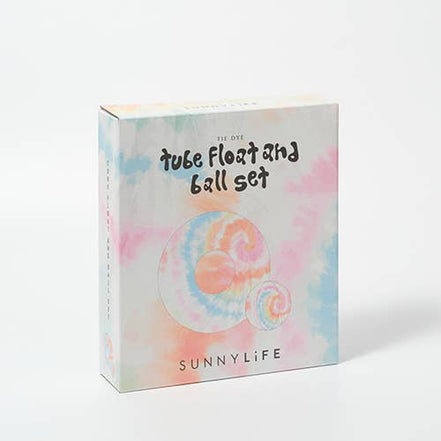 Pool Ring and Ball Set Tie Dye Multi