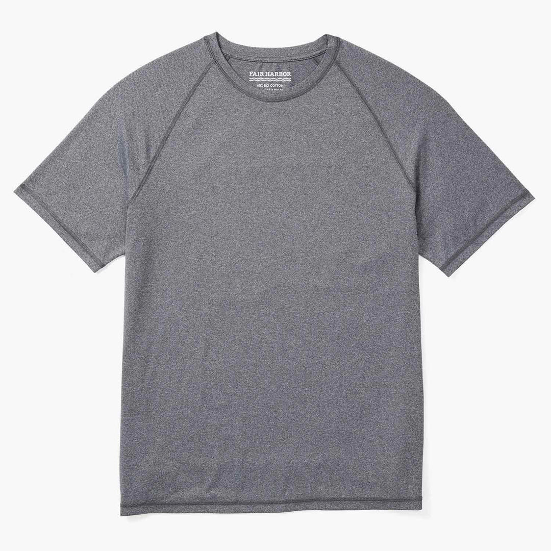 Fair Harbor - Breezeknit Tee - Heather charcoal