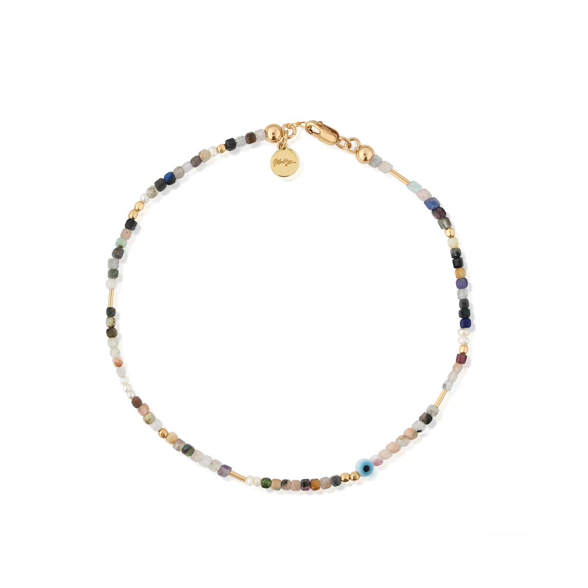 Luca Gemstone Bracelet: 14k gold-filled / Multi-stone