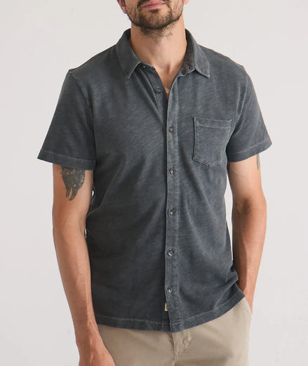 Marine Layer - Vintage Heavy Slub Button Down - Forged Iron