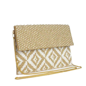 Maria Victoria OPPOSITE WG BEADED CLUTCH