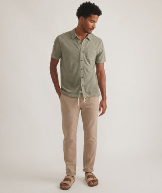 Marine Layer - Vintage Heavy Slub Button Down - Vetiver