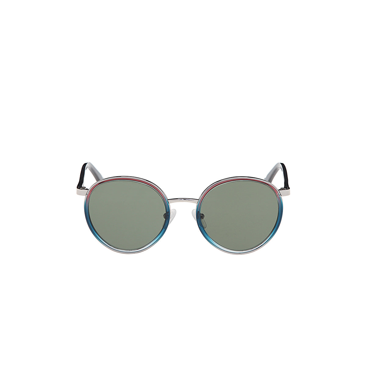 360 degree view of gradient retro circle sunglasses