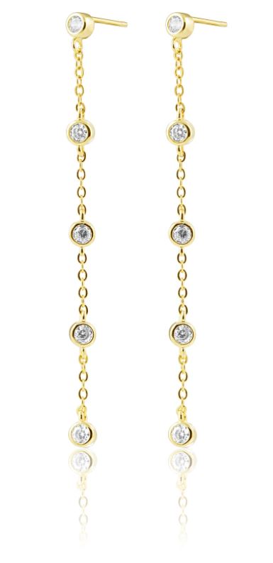 Sahira - Capri Drop Earrings  - Gold