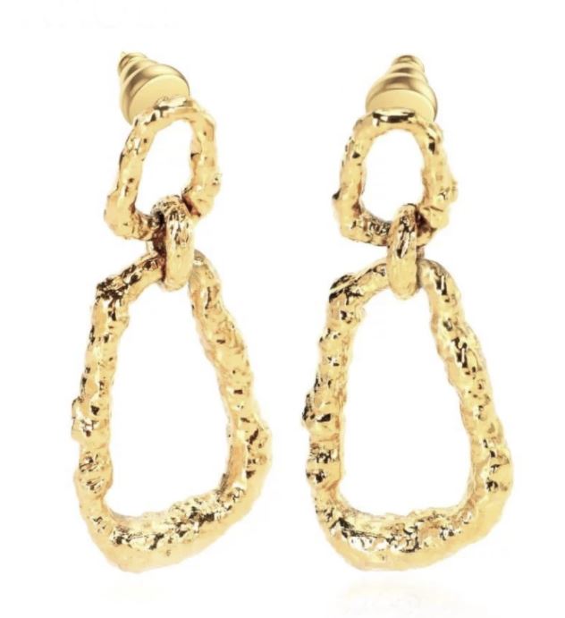 Sahira - Nicole Drop Earrings  - Gold