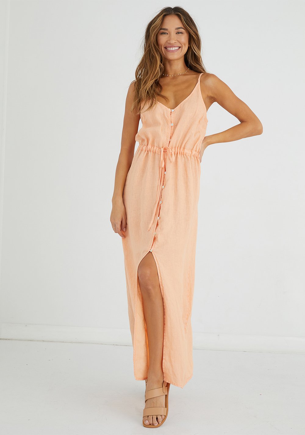 Bella Dahl- Button Front Cami Dress - Mesa Sunrise