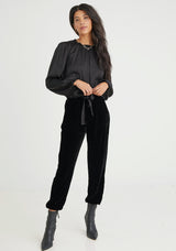 Bella Dahl - Pleat Front Jogger- Black