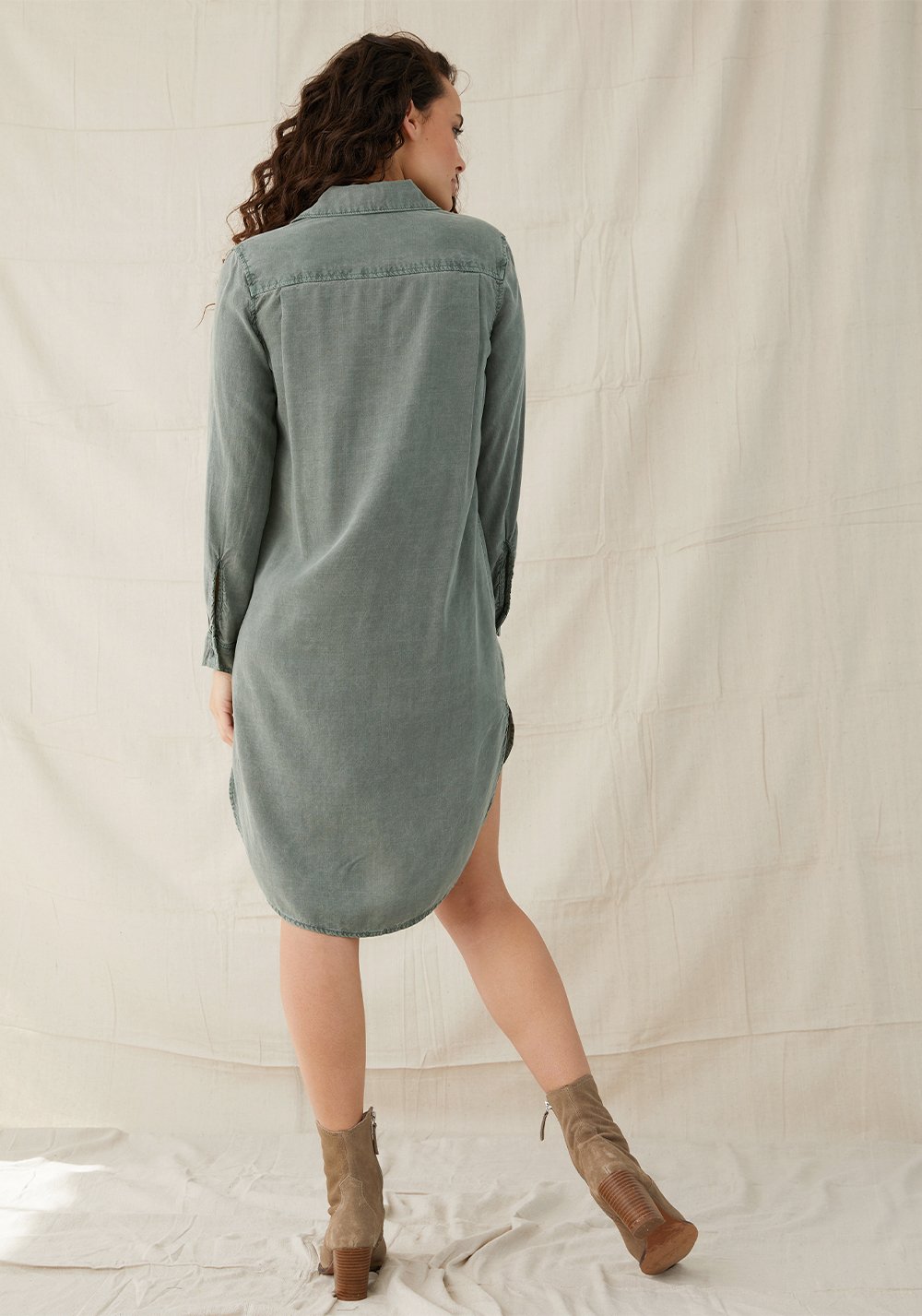 Bella Dahl - Two Pocket Shirt Dress - Vintage Ivy